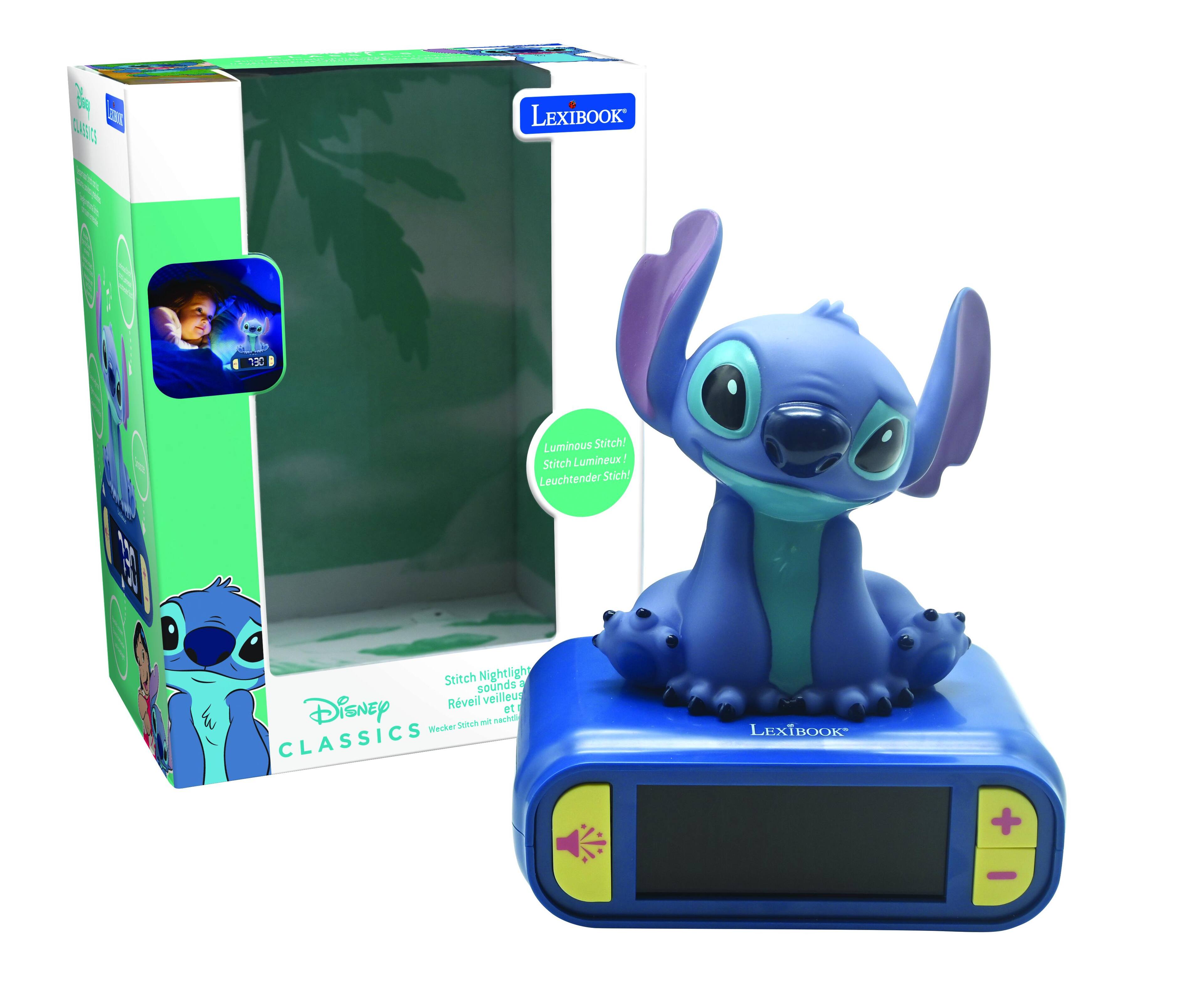 5 Z OUEEC LEXIBOOK L -   A  . DEL B Luminous Stitch! Lumineux! ! Stitch Leuchtender Stich Stitch Nightlight - sounds Rveil veilleus DisnEy et 1 SERch  nachtl Wecker CLASSICS LEXBOOK +