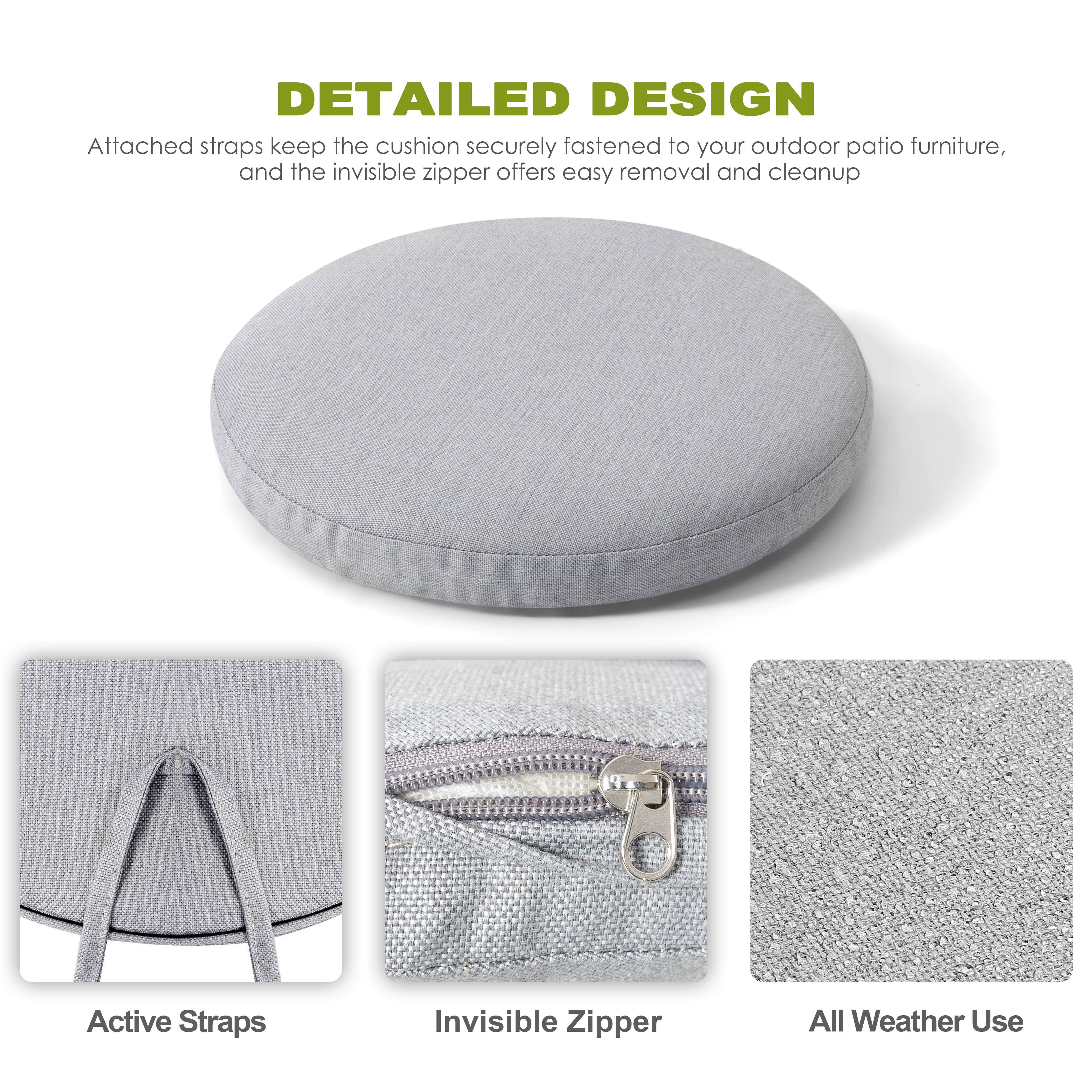 DETAILED DESIGN

Attached straps keep the cushion securely fastened to your outdoor patio furniture, and the invisible zipper offers easy removal and cleanup.

Active Straps  
Invisible Zipper  
All Weather Use