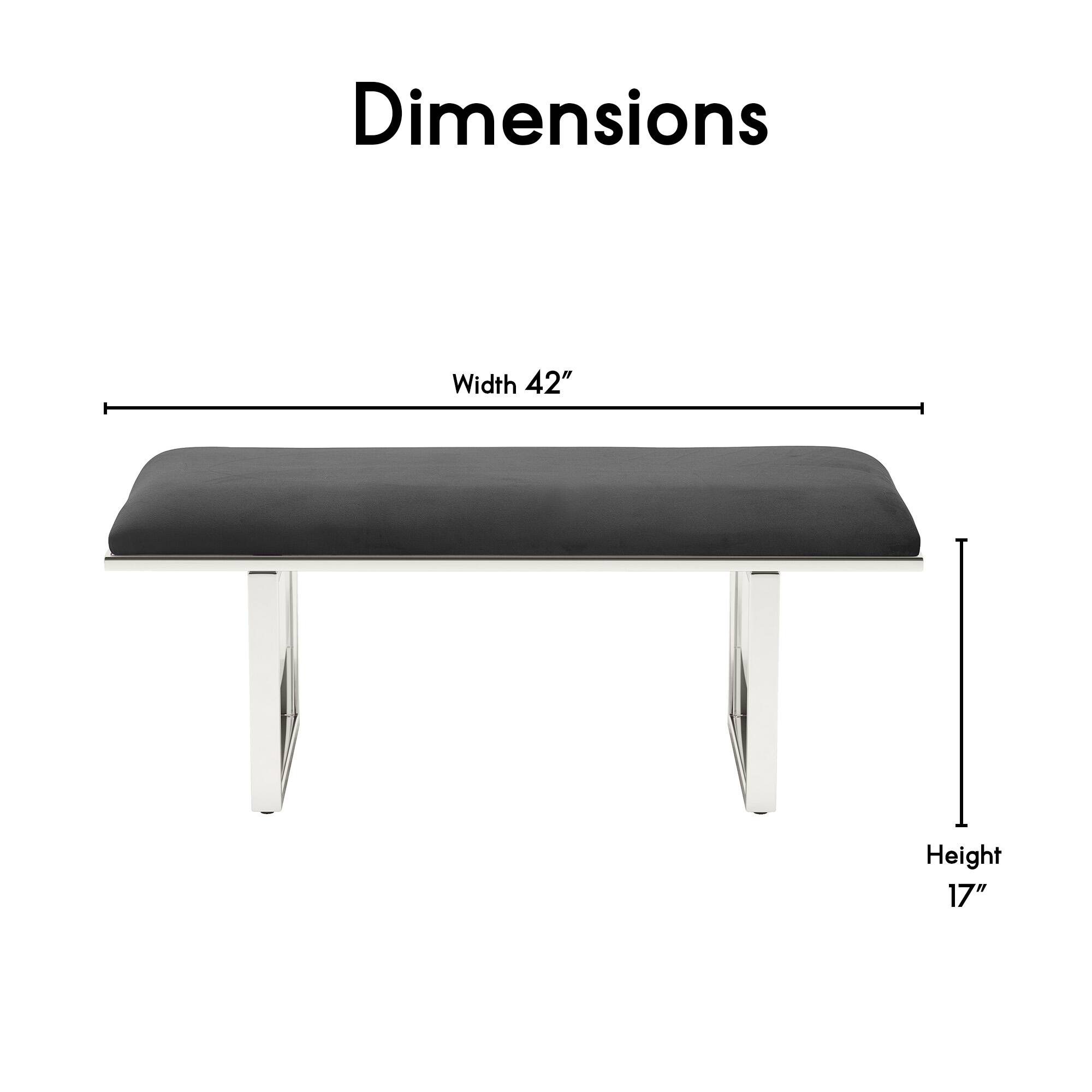 Dimensions  
Width 42"  
Height 17"
