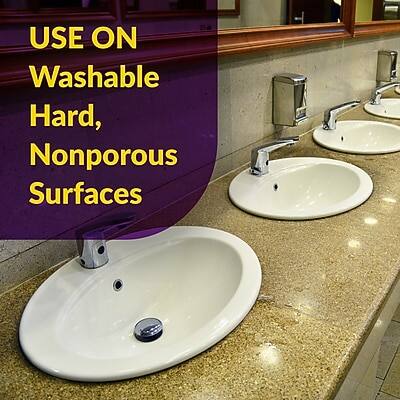 USE ON  
Washable Hard, Nonporous Surfaces
