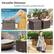 Versatile Ottoman Suitable for the patio, poolside and more Cozy Ottoman storage box Compact Side Table Single Seat