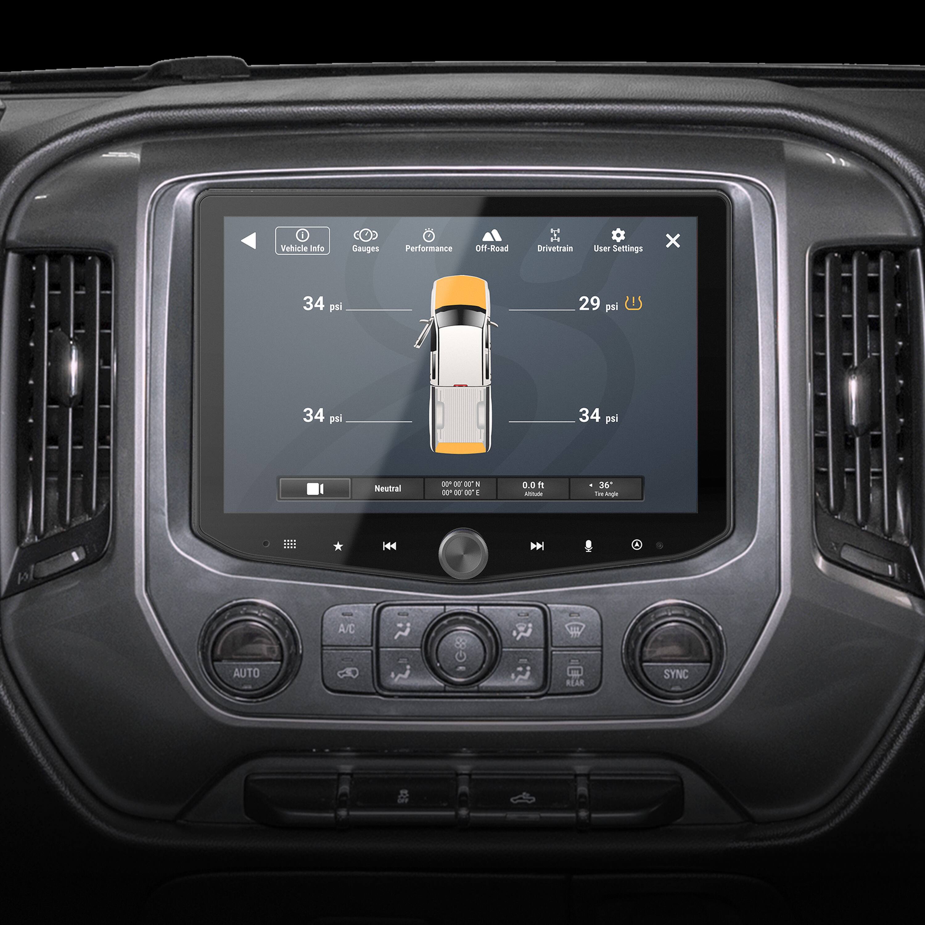 The image shows a car's dashboard with a display screen showing the vehicle's information, gauges, and performance. The screen is divided into several sections, including the speedometer, fuel gauge, and other essential information. The display also features a map and a compass, which can be useful for navigation and orientation. The car's dashboard is designed to provide the driver with all the necessary information to safely and efficiently operate the vehicle.