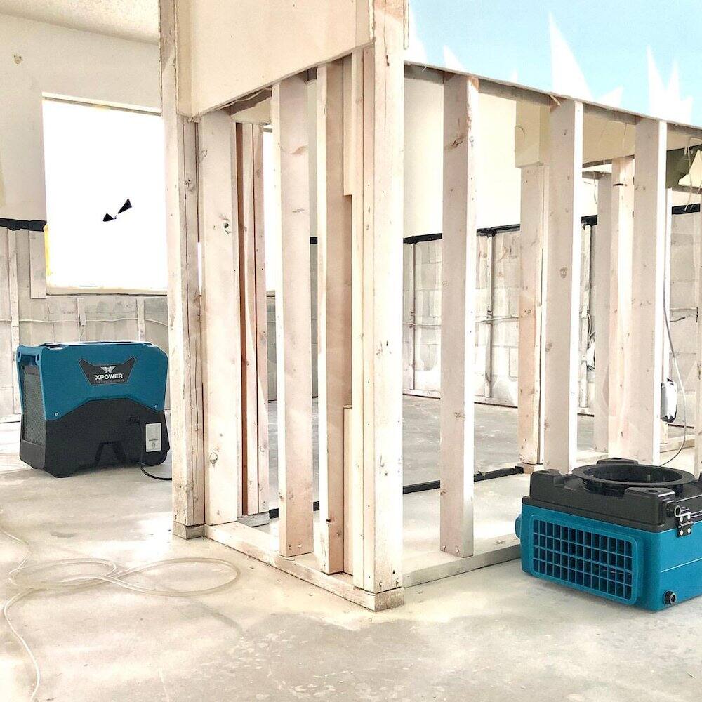 Alt View 2. XPOWER - 3 Stage Filtration HEPA Purifier System, Negative Air Machine, - Blue - Blue.
