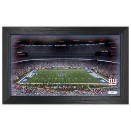 Highland Mint - New York Giants 12" x 20" 2024 Signature Gridiron Panoramic Framed Photo - Multicolor
