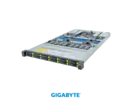 Front. GIGABYTE - GIGABYTE R183-S96-AAV1 Rack Server - 5th/4th Gen Intel® Xeon® Scalable - 1U DP 12-Bay Gen5 NVMe/SATA/SAS-4 Titanium.