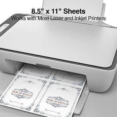 8.5" x 11" Sheets  
Works with Most Laser and Inkjet Printers  

MENU  
RESTAURANT MENU