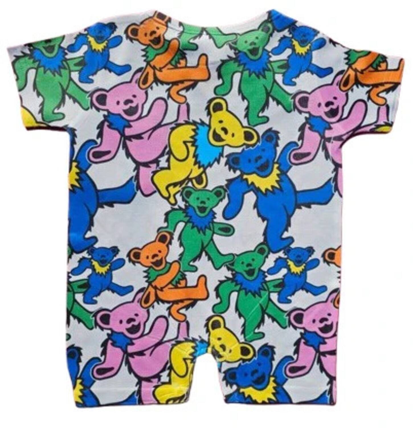 Alt View 1. PopMarket - Grateful Dead - Daphyl's - Grateful Dead - Swirling Bears - Romper 6-12 mos. DAPGDSBR-612   - APPAREL - Multicolor.