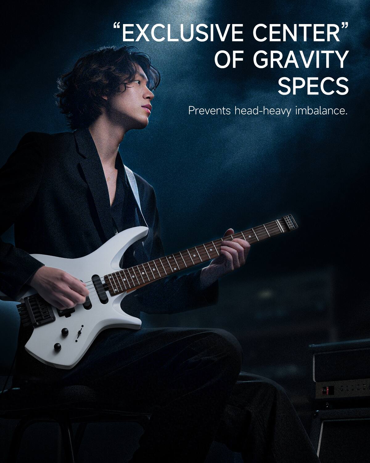 "EXCLUSIVE CENTER" OF GRAVITY SPECS  
Prevents head-heavy imbalance.