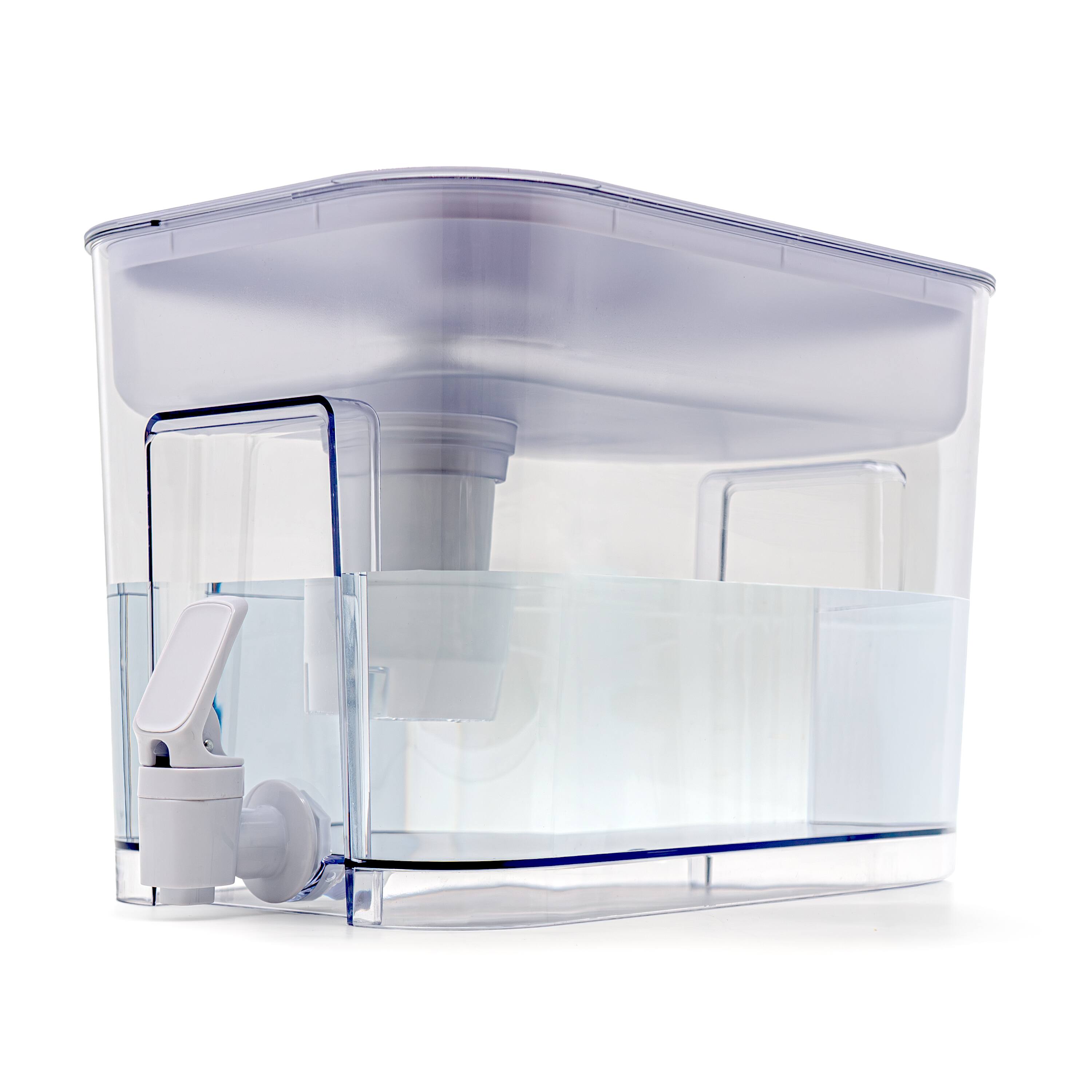 Back. FC Design - Freco 35cup/8.5L XL Water Filter Pitcher Dispenser with 1 Filter, NSF42/53 Certified, Brita filter compatible, BPA Free.