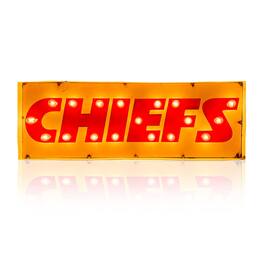 Imperial - Kansas City Chiefs 25" x 9" Lighted Recycled Metal Street Sign - Multicolor