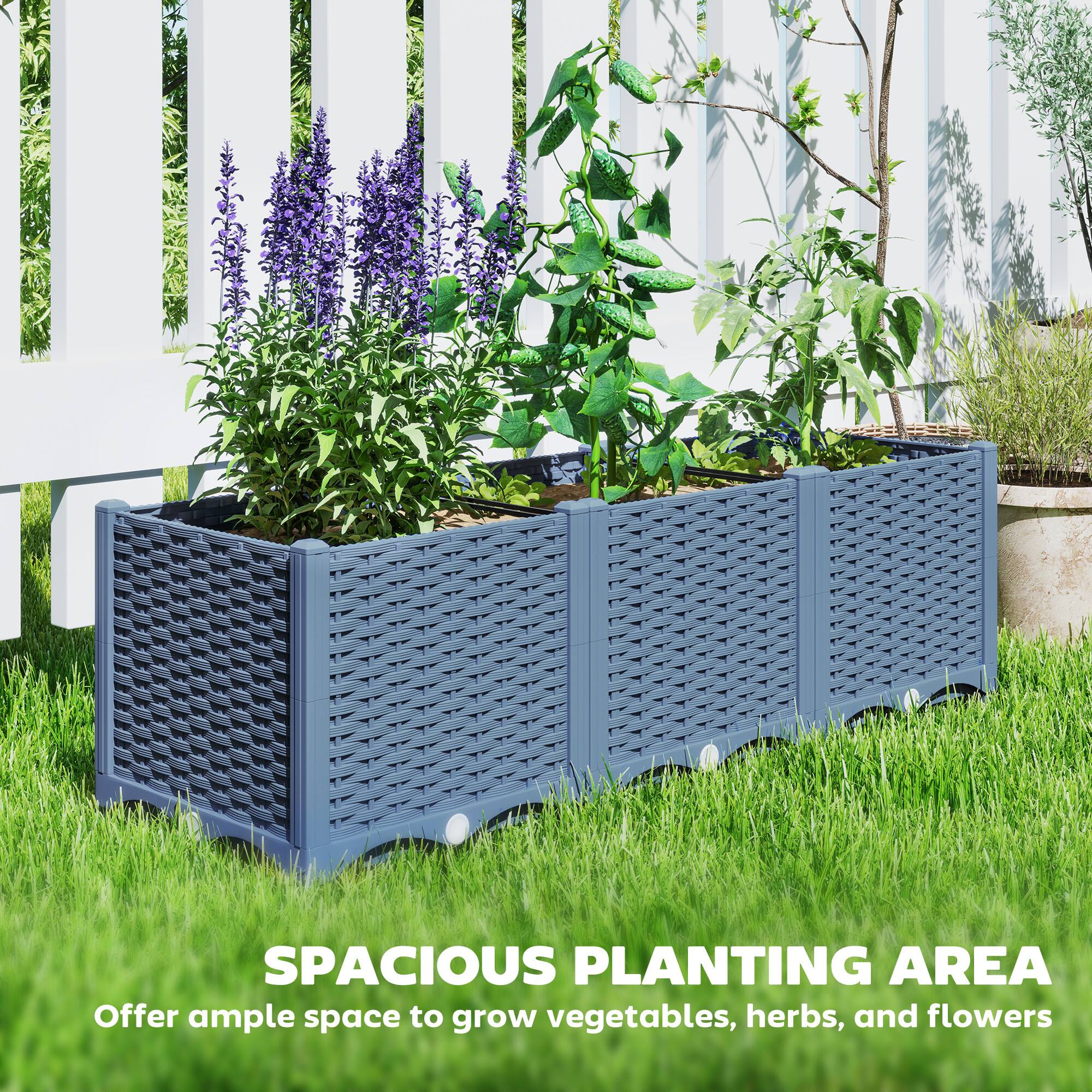SPACIOUS PLANTING AREA
Offer ample space to grow vegetables, herbs, and flowers