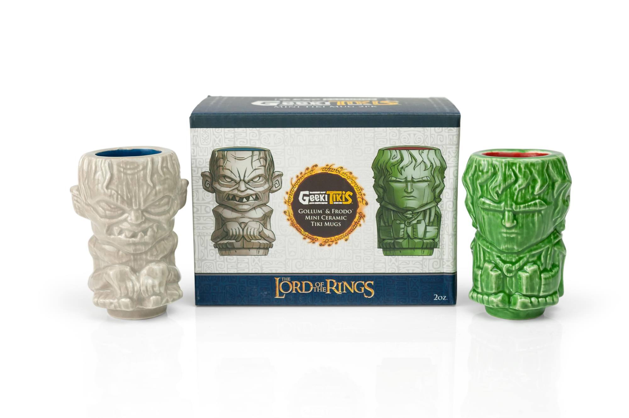 Geeki Tiki's Gollum & Frodo Mini Ceramic Tiki Mugs - The Lord of the Rings 2oz