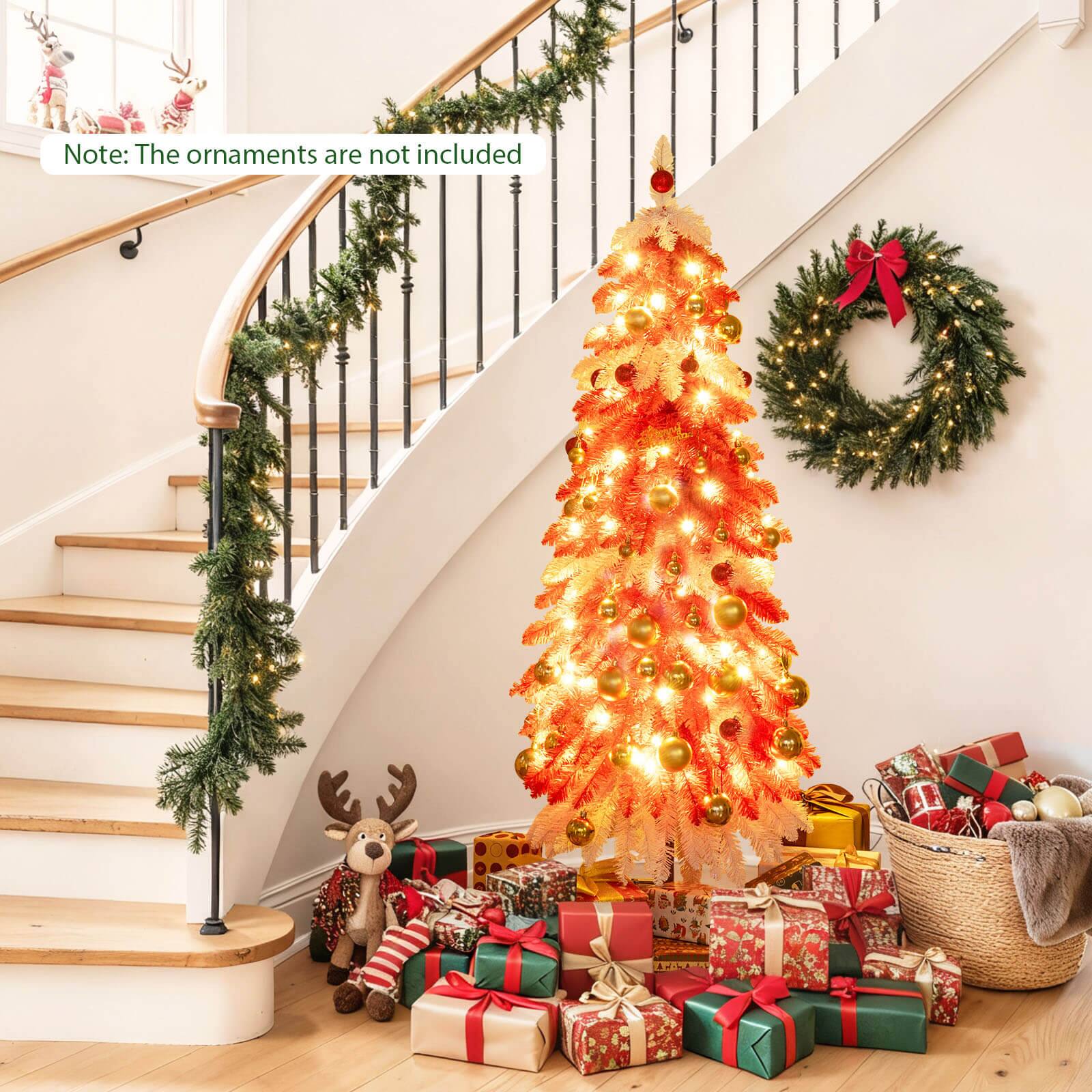 Note: The ornaments are not included