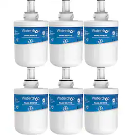 Waterdrop - WD-DA29-00003G-6 Refrigerator Water Filter 6-Pack - White