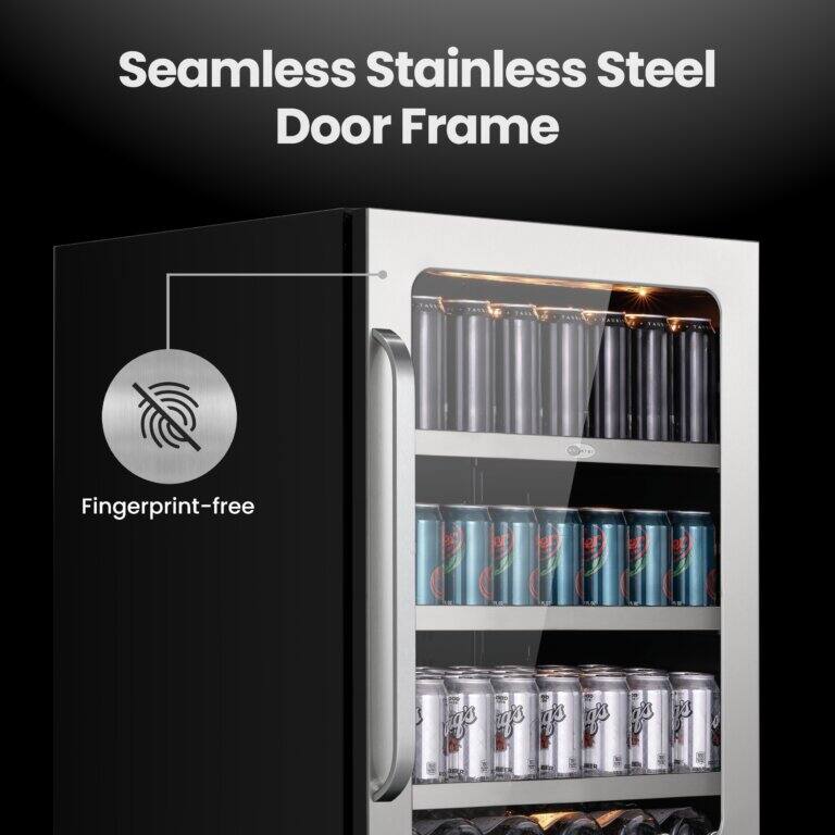 Seamless Stainless Steel Door Frame  
Fingerprint-free
