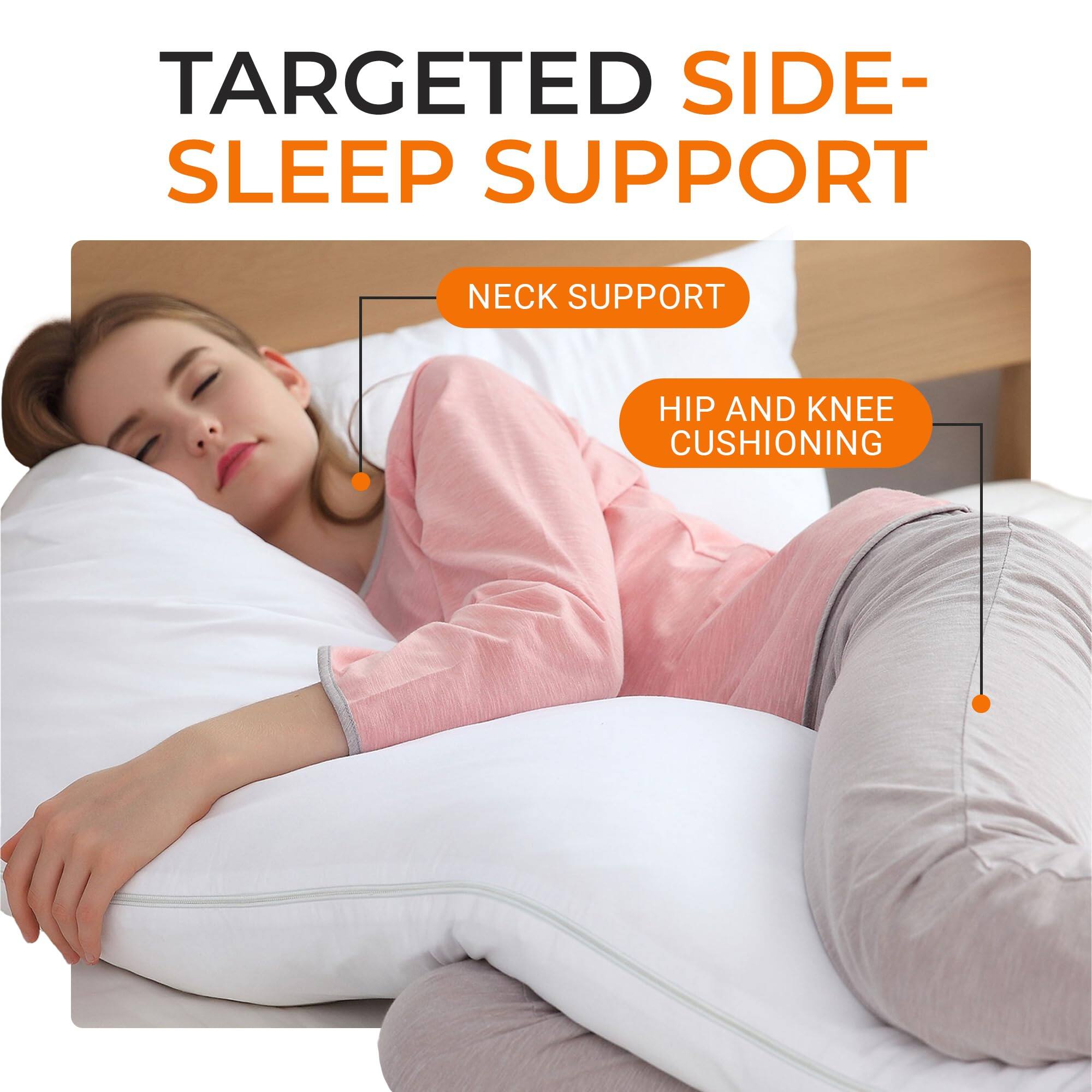 TARGETED SIDE-SLEEP SUPPORT

NECK SUPPORT

HIP AND KNEE CUSHIONING