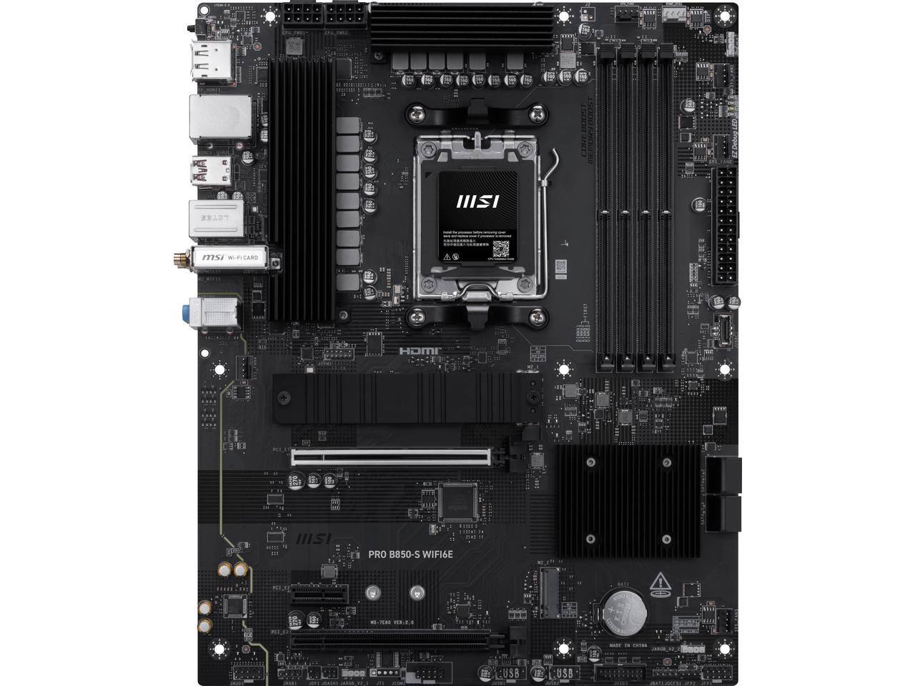 *1a8* AV II msi Wi-Fi CARO ... HOM PCL_E 3 a HISI PRO B850-S WIFI6E! PEL_E: 10-7888 ma.2.. . .. JUS d0s JRASSI JARA d nO 1 USB USB