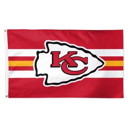 Front. WinCraft - Kansas City Chiefs 3' x 5' Color Rush 1-Sided Deluxe Flag - Multicolor.