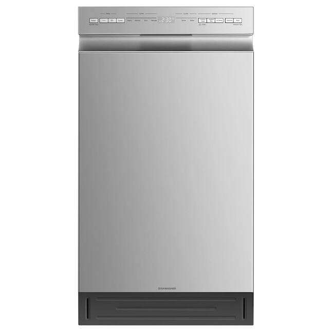 Midea - Built-in Dishwasher with 8 Place Settings, 6 Washing Programs, Tub, Heated Dry, Energy Star - Stainless Steel