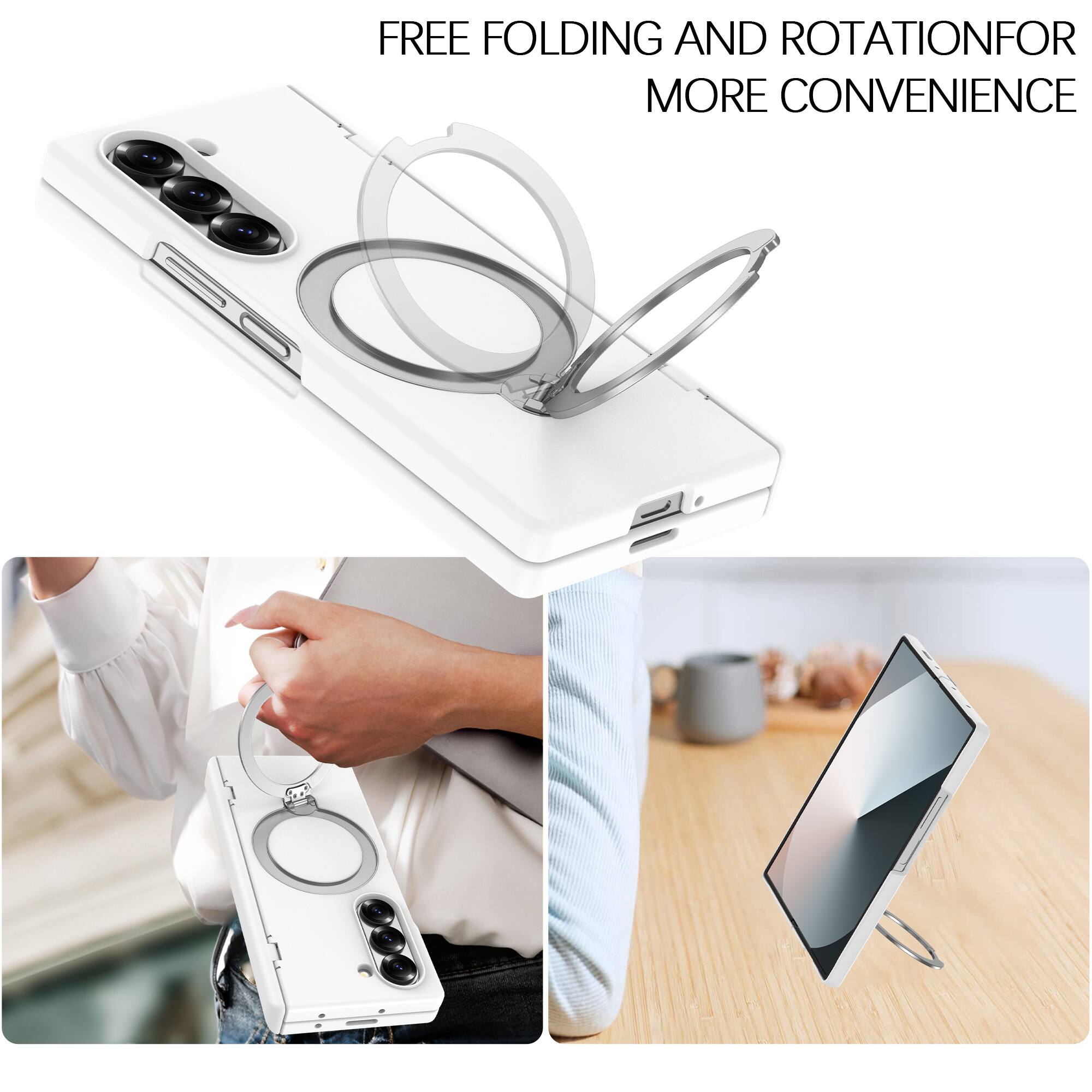 Dteck Premium Matte Shockproof Case for Samsung Galaxy Z Fold6 with ...