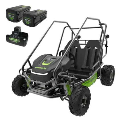 The text on the image reads "greenworks."