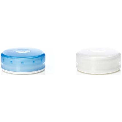 Front. Humangear - Humangear GoTubb Hard Container 2-Pack - Large - Clear/Blue - Clear/Blue.