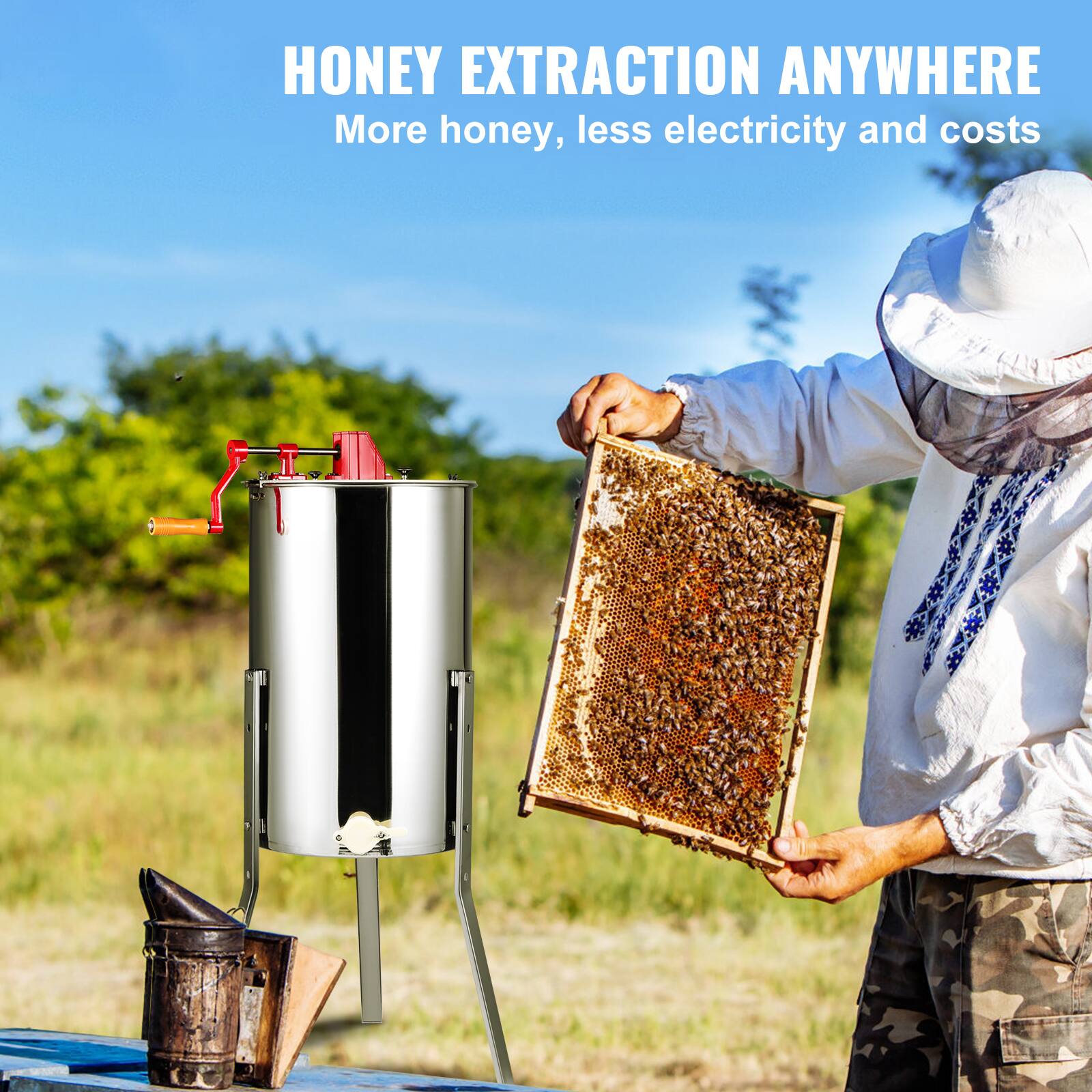 HONEY EXTRACTION ANYWHERE  
More honey, less electricity and costs