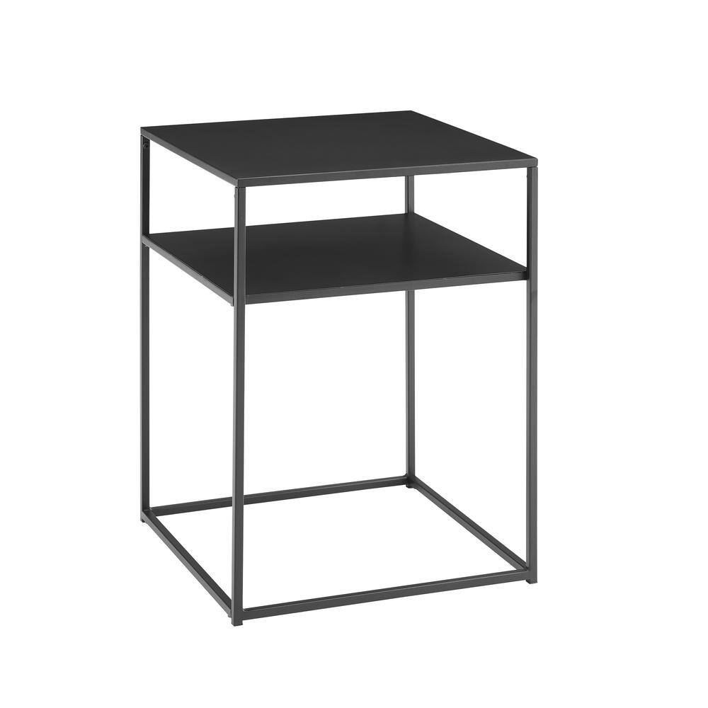 Left. Crosley Furniture - Braxton Side Table - Matte Black.