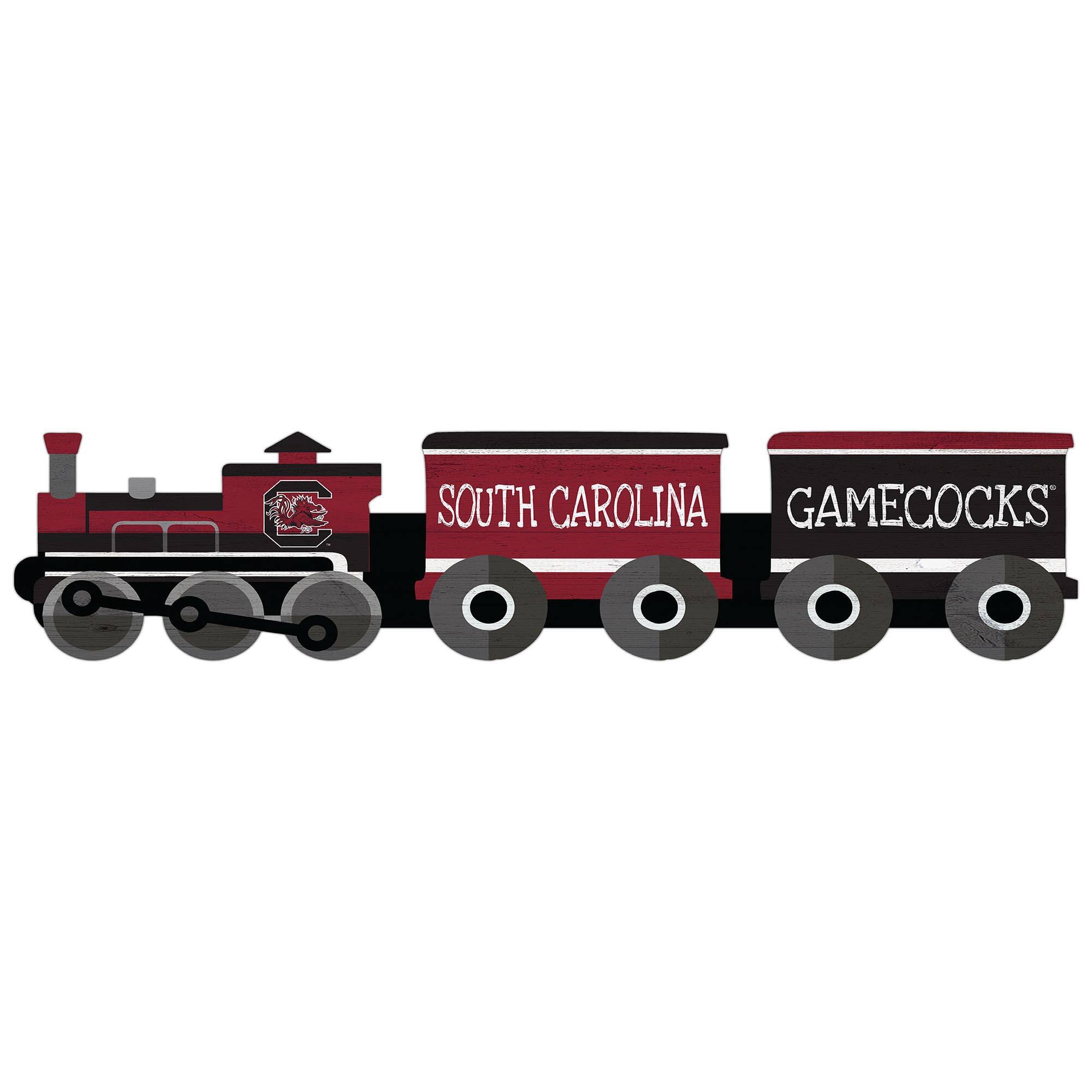 South Carolina Gamecocks 6'' x 24'' Train Cutout Sign