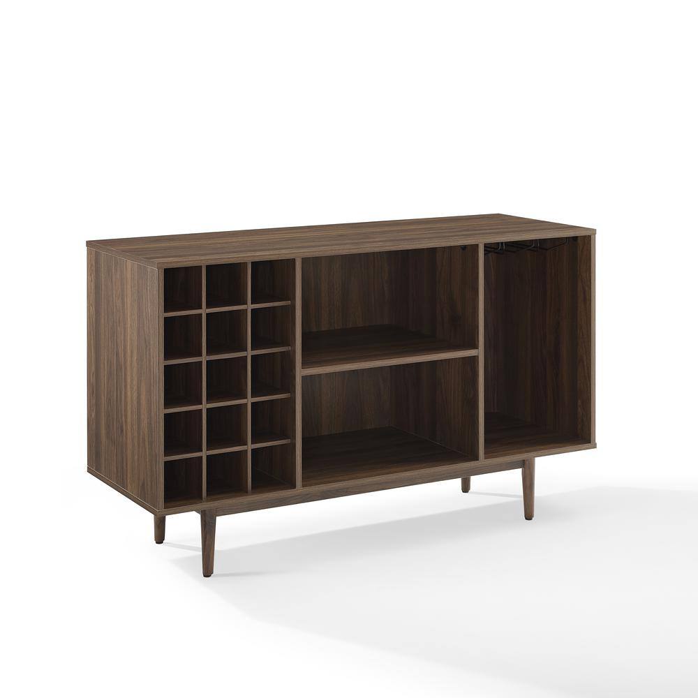 Alt View 4. Crosley Furniture - Liam Wine Rack Sideboard - Walnut.