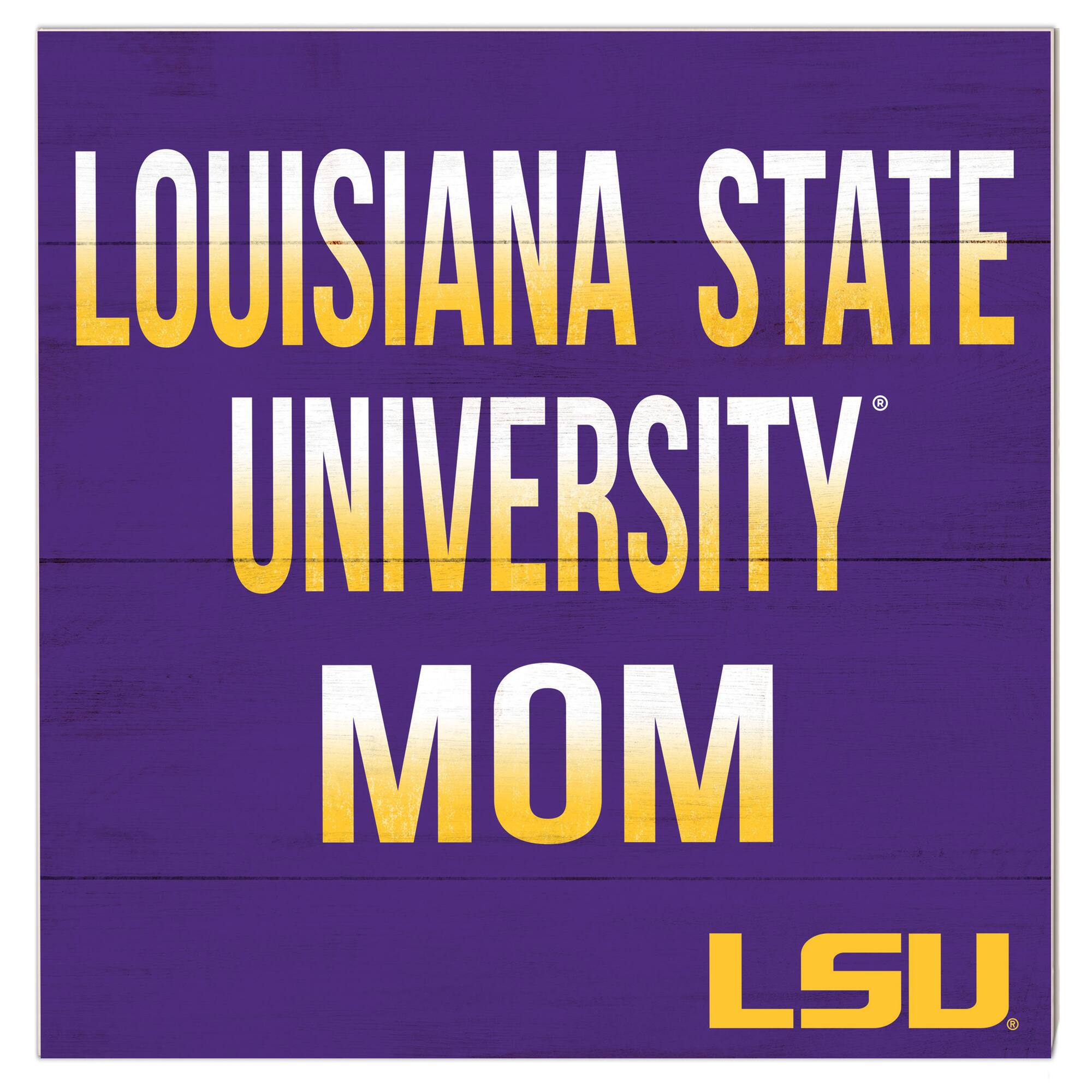 LSU Tigers 10'' x 10'' Mom Plaque