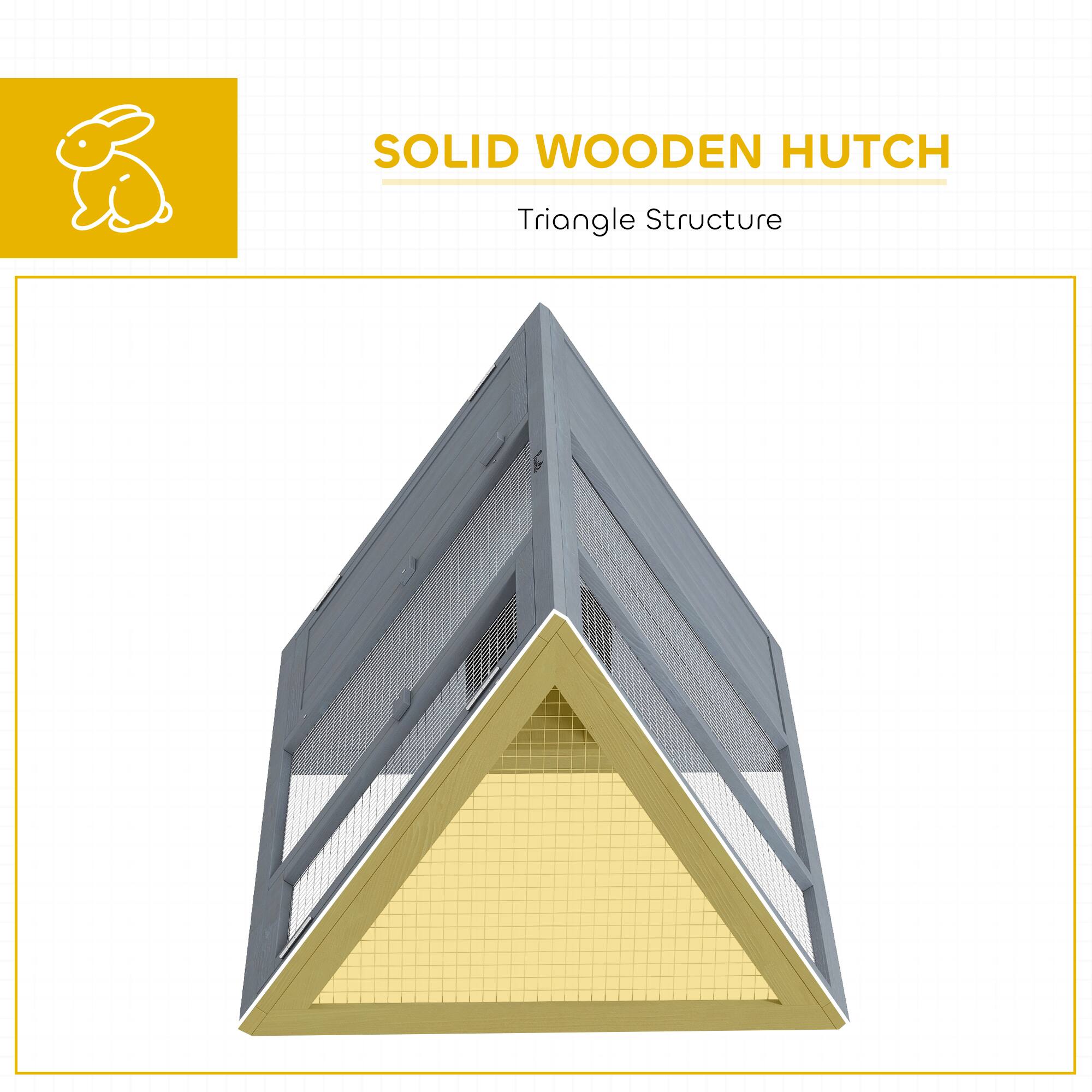 SOLID WOODEN HUTCH  
Triangle Structure