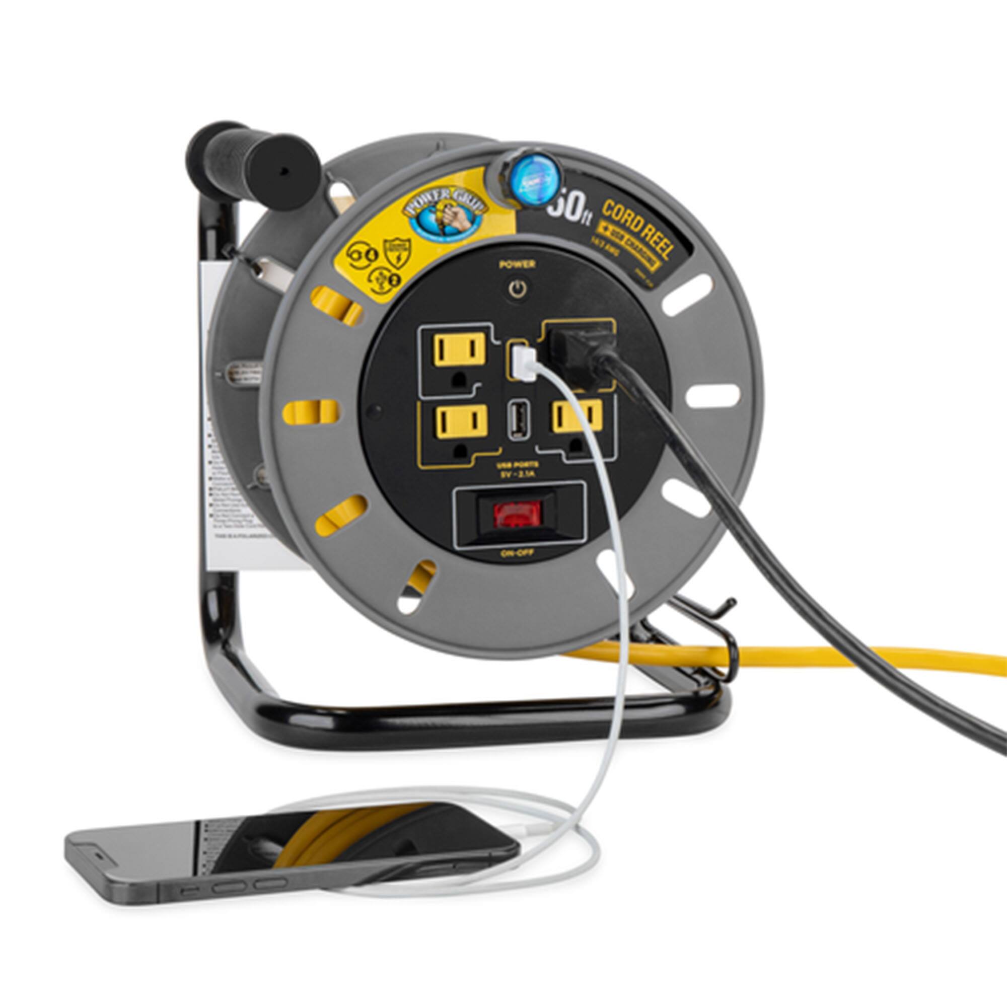 POWER GULP 30' CORD REEL - DN REEL POWER P 2M - OFF