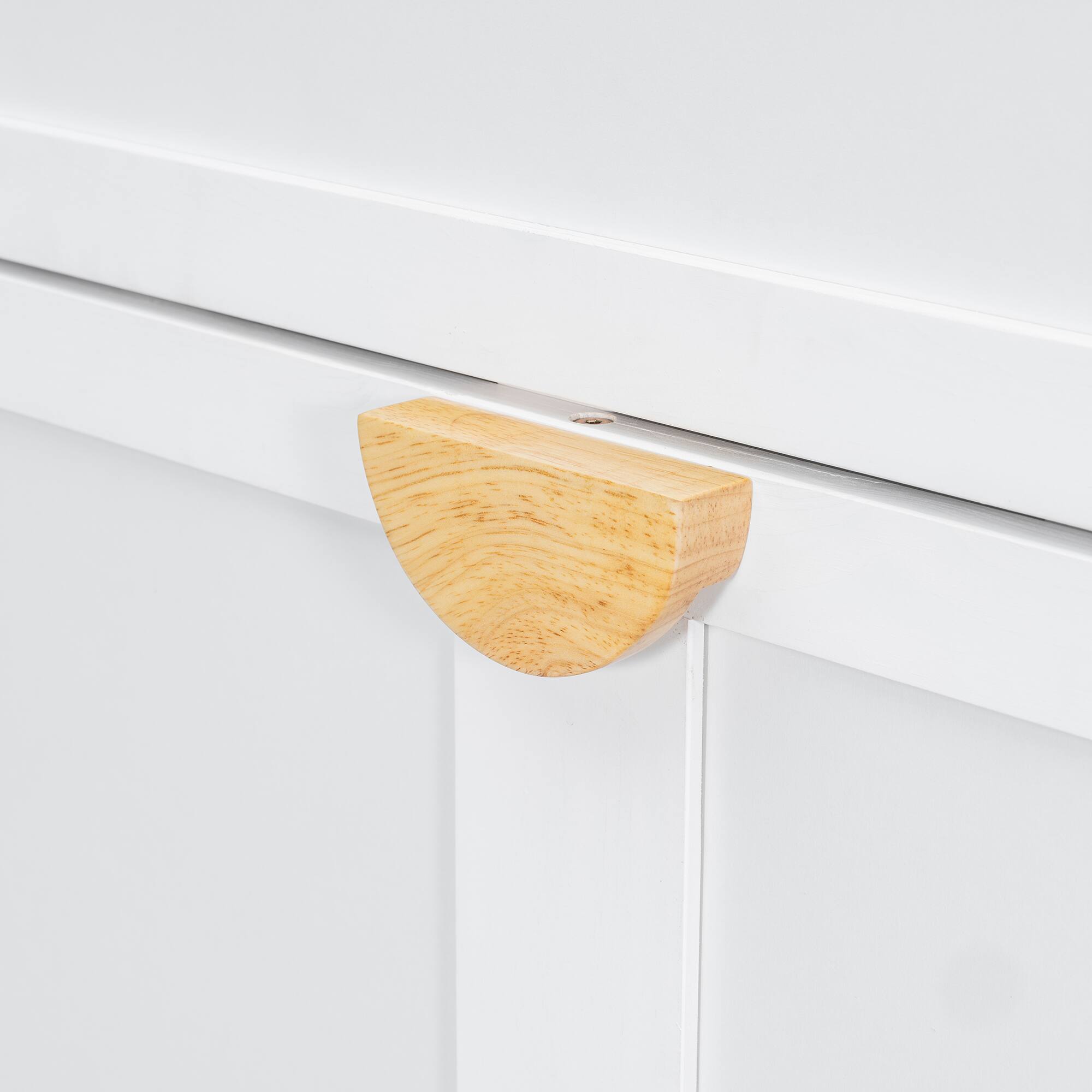 Alt View 7. Anysun - Queen-sized wardrobe-style Murphy bed - White.