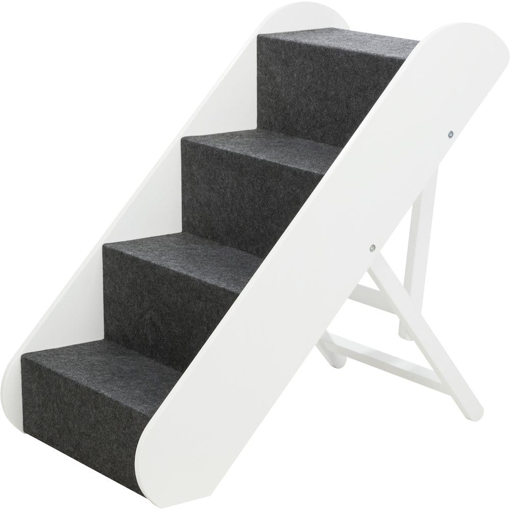 TRIXIE - Adjustable 4-Step Pet Stairs - White