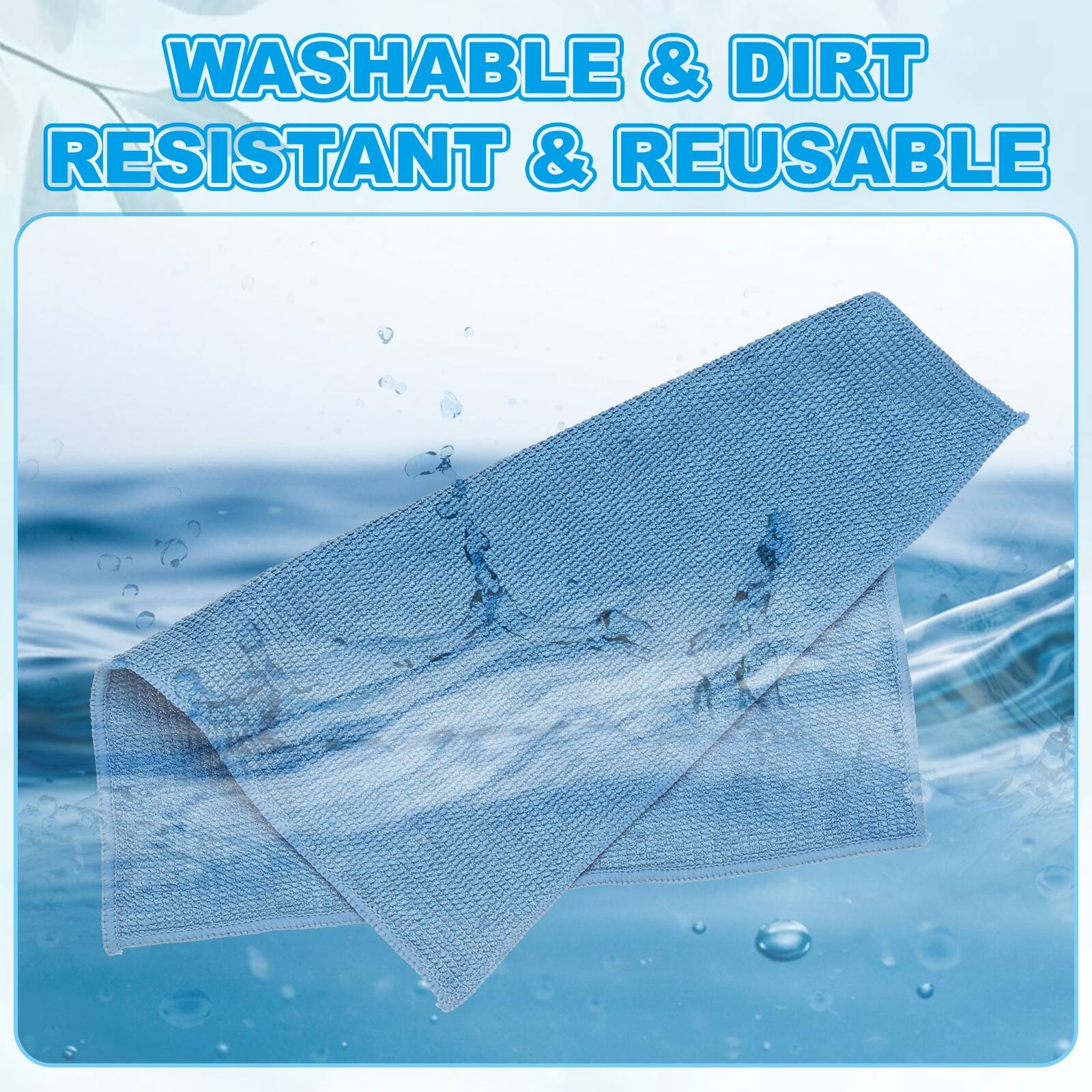 WASHABLE & DIRT RESISTANT & REUSABLE