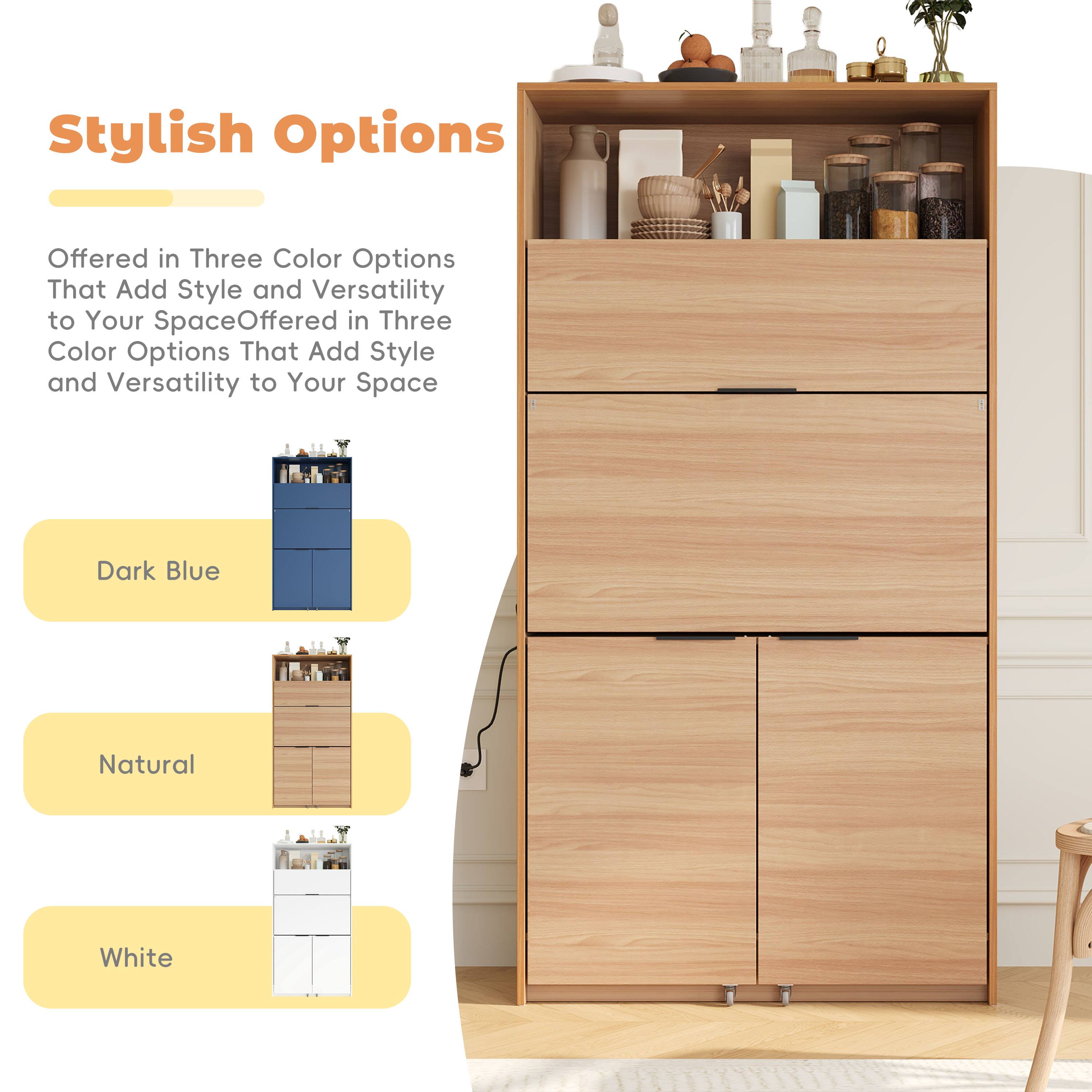 Stylish Options

Offered in Three Color Options That Add Style and Versatility to Your Space

- Dark Blue
- Natural
- White