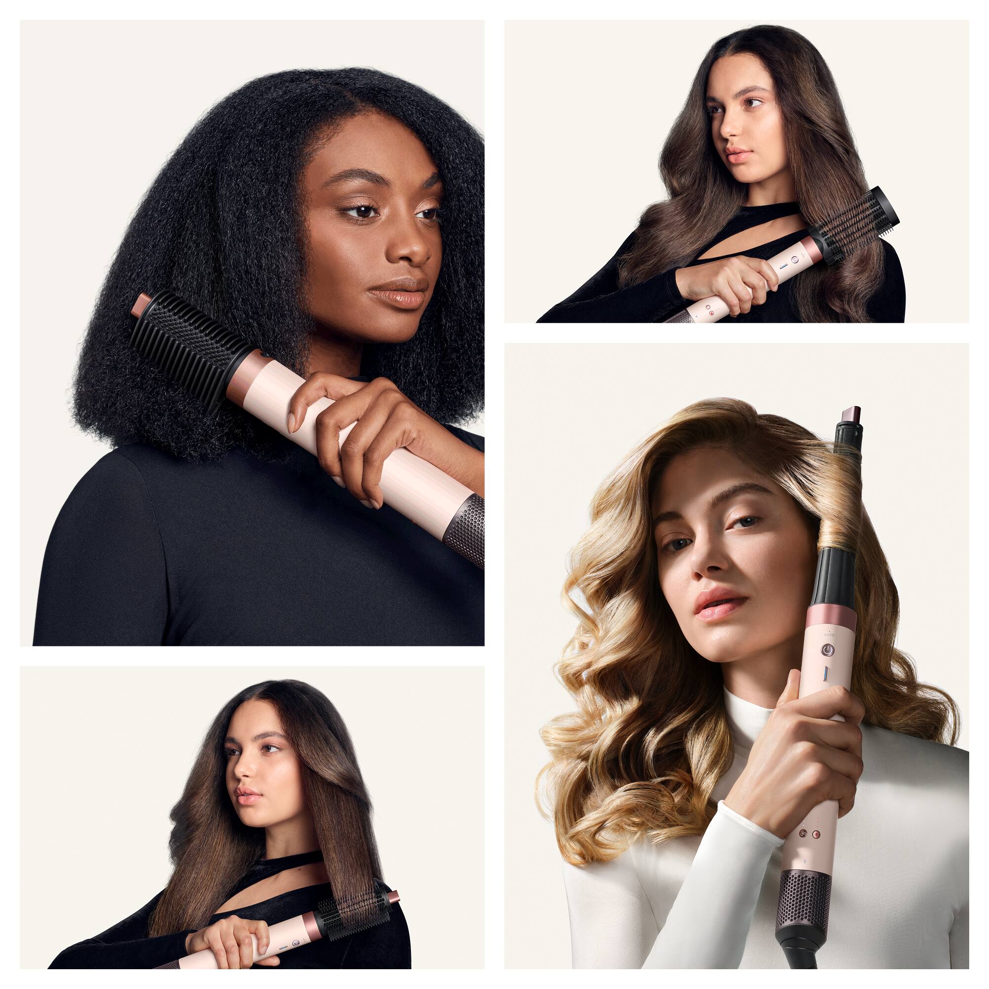 Alt View 7. Dyson - Airwrap Co-anda2x Multi-Styler and Dryer For Curly+Coily Hair - Ceramic Pink / Rose Gold.