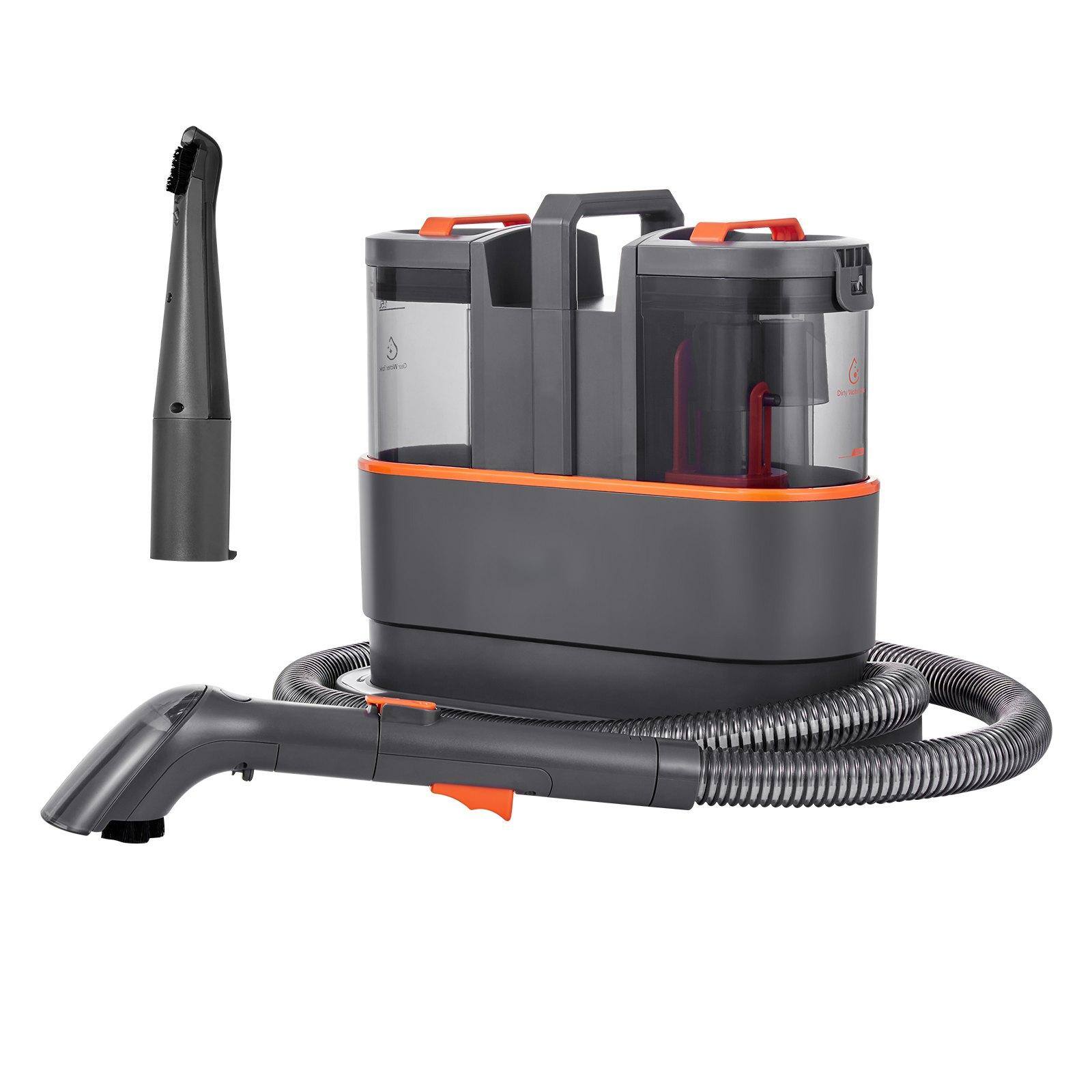 Front. Glintex - Portable Carpet Cleaner Machine, 11.5Kpa Handheld Spot Cleaner with 50oz Clean and 27oz Dirty Tanks for Couch and Car.