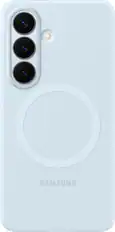 Front. Samsung - Galaxy S26 Silicone Magnet Case - Light Blue.