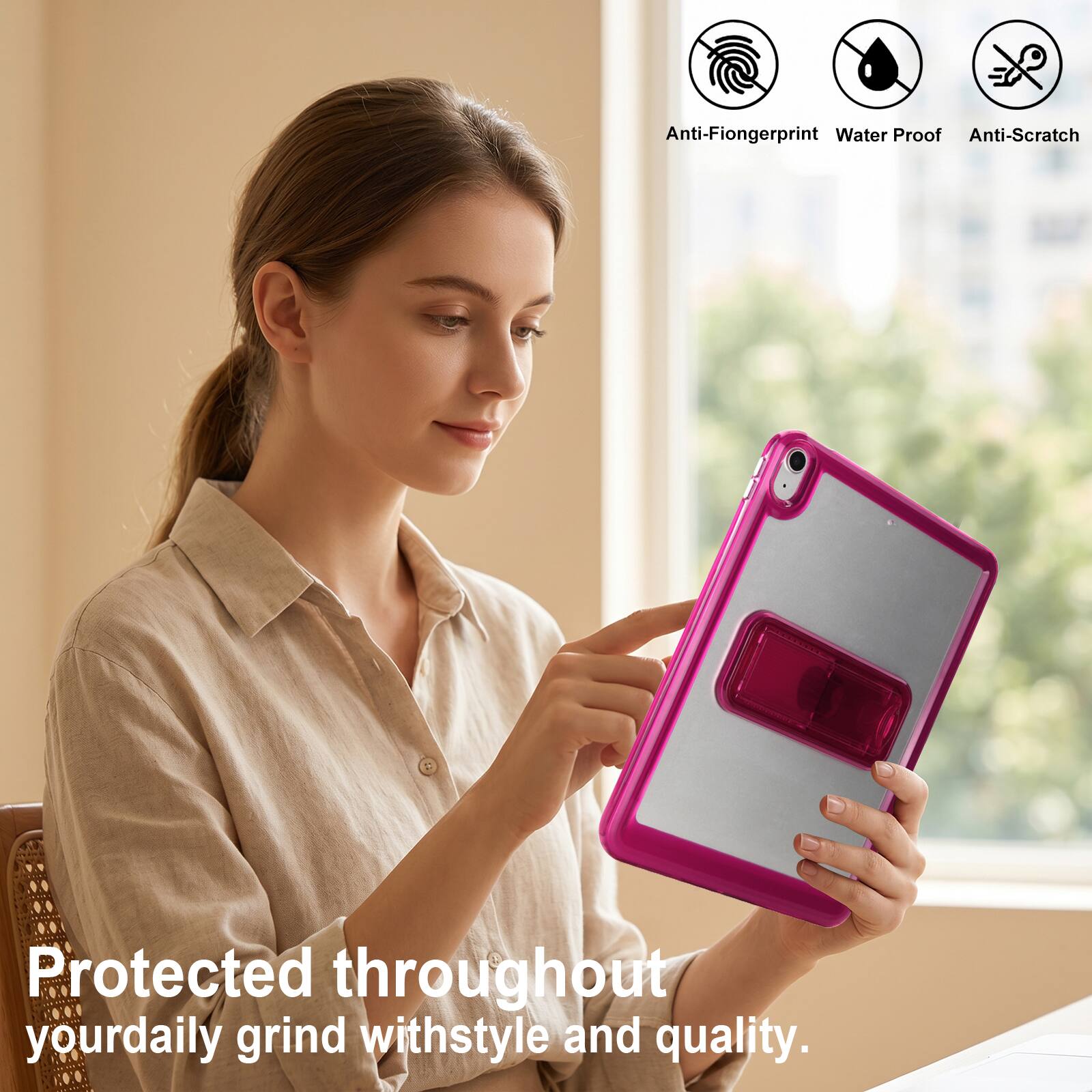 Anti-Fingerprint Water Proof Anti-Scratch Protected throughout your daily grind with style and quality.