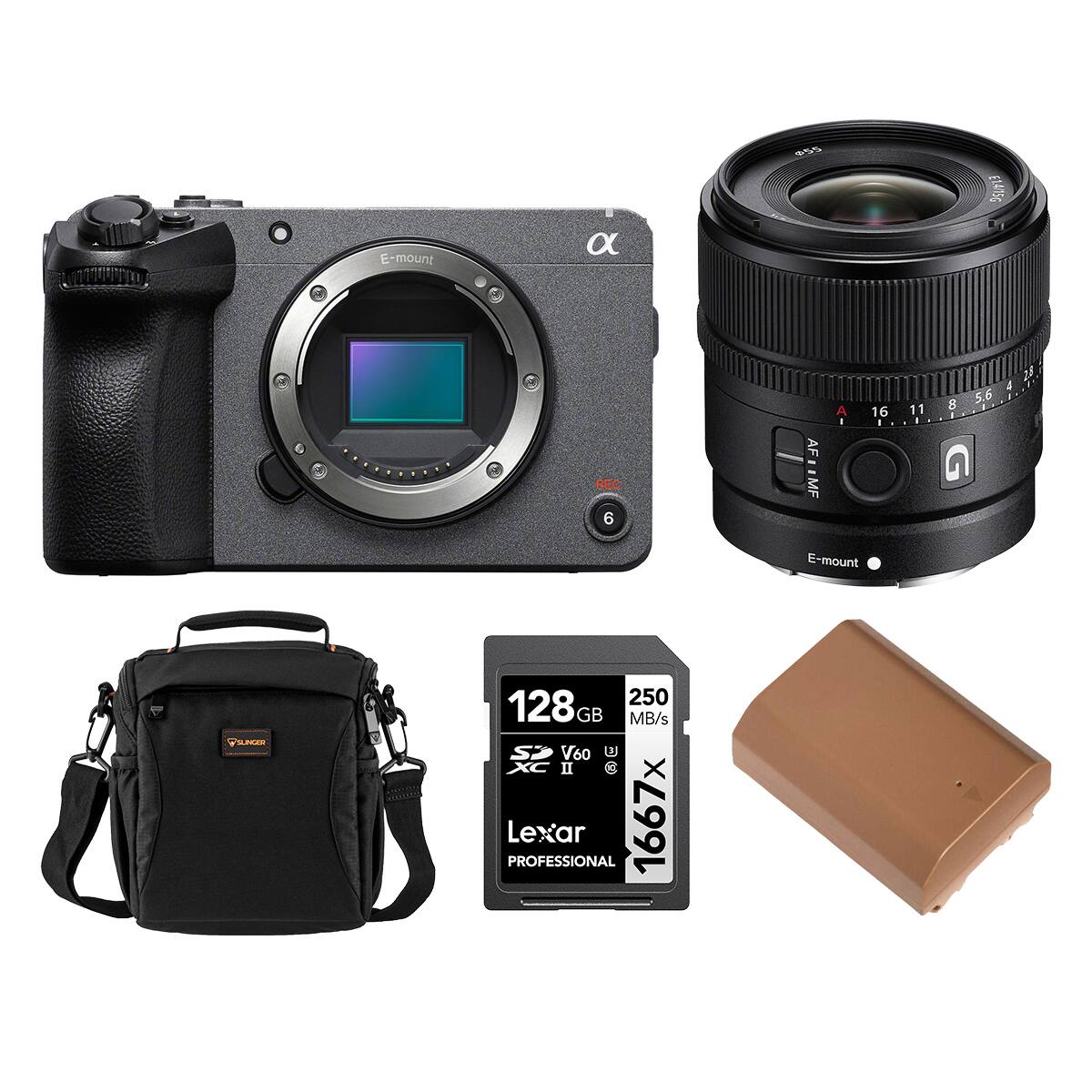 E-mount

a
55
E1.4/15G
REC 6
4 5.6 AMORI A I 16 11 I AF AF:IMF MF E-mount
SUNGER
250 128GB GB MB/s SD V60 U XC II  Lexar PROFESSIONAL 1667x