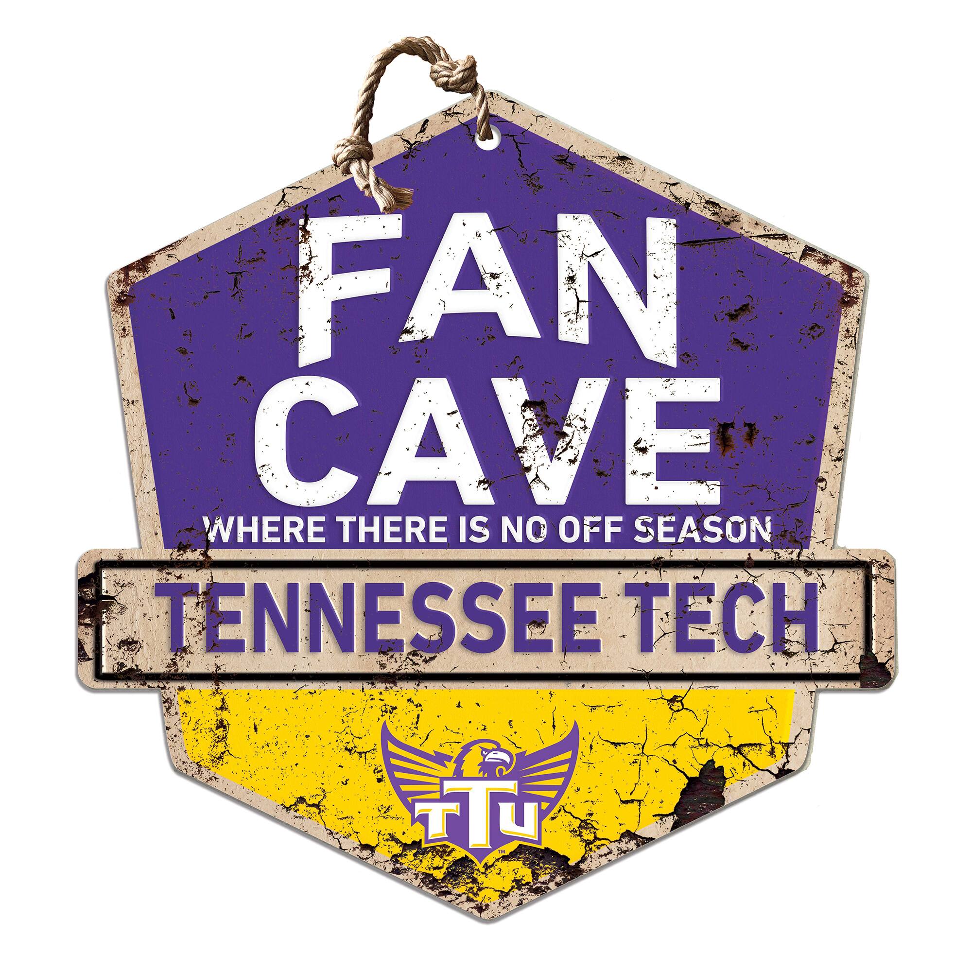 Jardine - Tennessee Tech Golden Eagles 20'' x 20'' Fan Cave Badge Sign - Purple