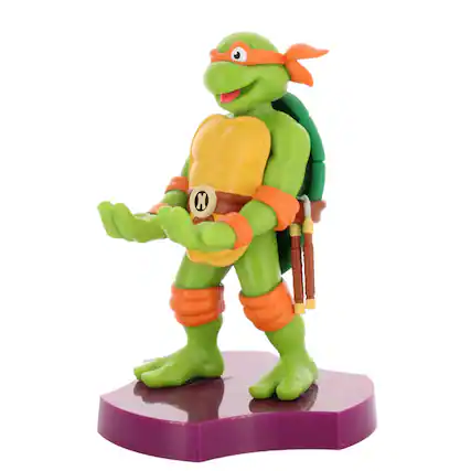 Front. Cable Guys by Exquisite Gaming - Cable Guys: TMNT - Michaelangelo Earbud & Phone Holder.