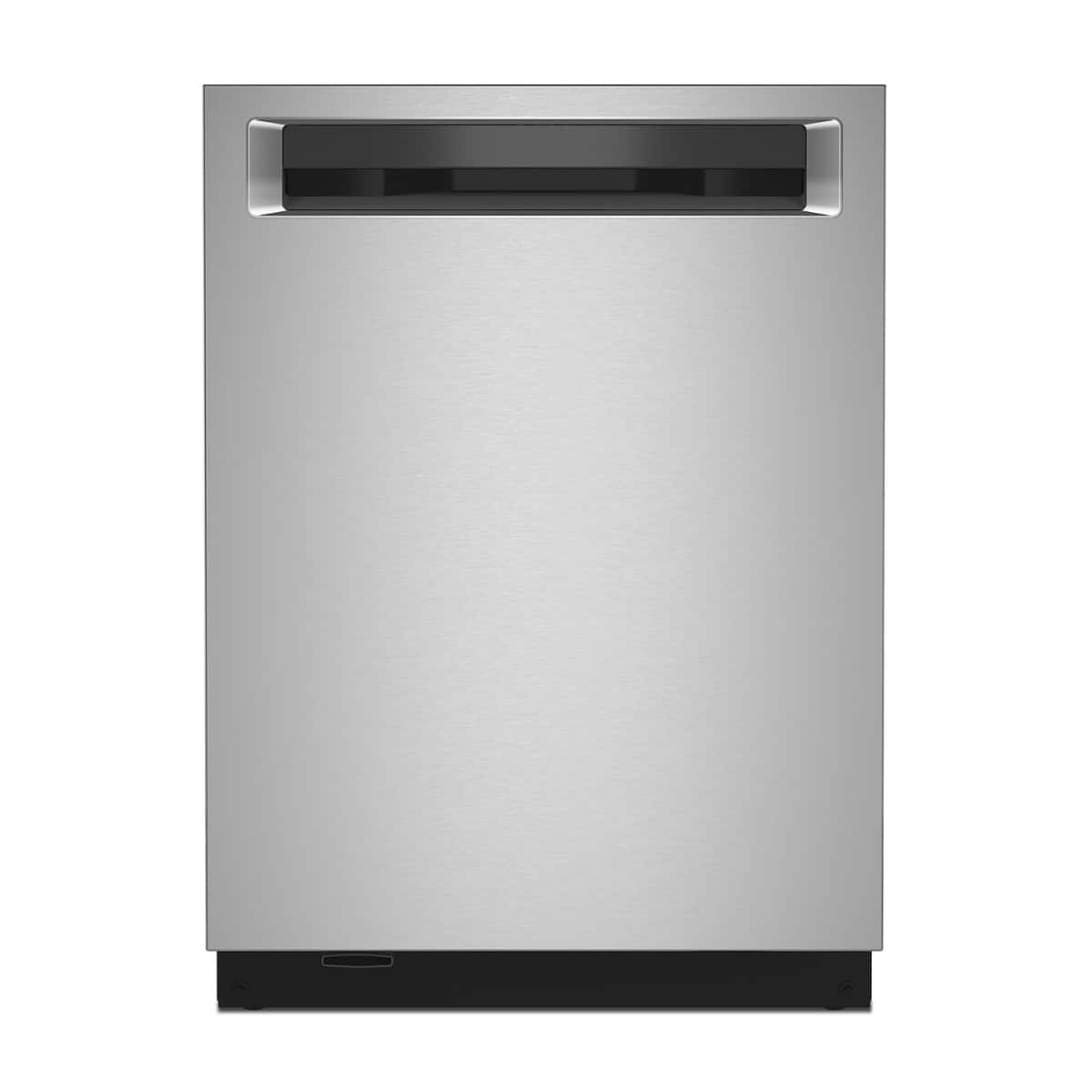 KitchenAid - 24" Top Control Built-in Tub Dishwasher with 3rd Rack, 360 Max Jets, 44 dBA - Stainless Steel - Stainless Steel with PrintShieldâ„¢ Finish - Front_Zoom