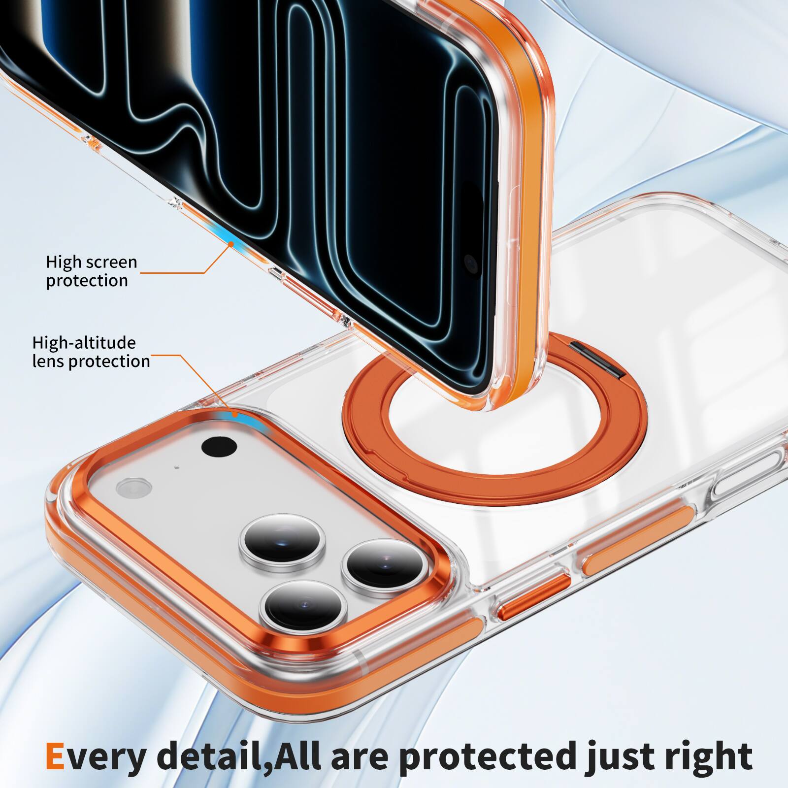 High-altitude lens protection  
High screen protection  

Every detail, all are protected just right