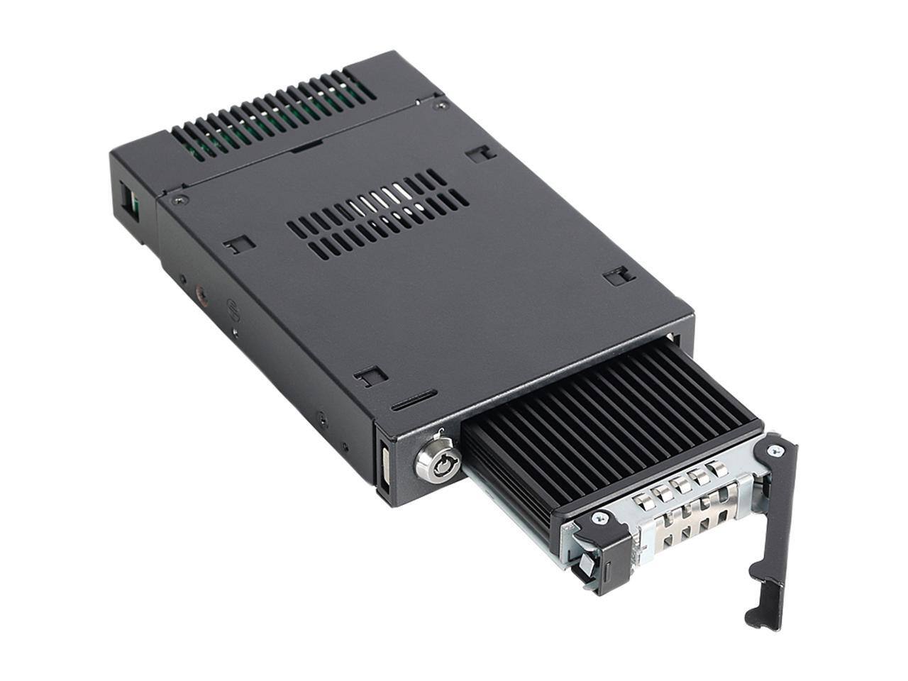 Alt View 5. Icy Dock - ICY DOCK ToughArmor MB601M2K-1B M.2 PCIe NVMe SSD Mobile Rack for External 3.5" Drive Bay.