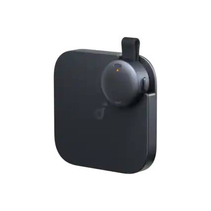 Front. Soundcore - Work, Portable AI Voice Recorder, Note Taker, Transcription, & Summarization, 6-Month Pro at No Charge, 8GB (No Display) - Black.