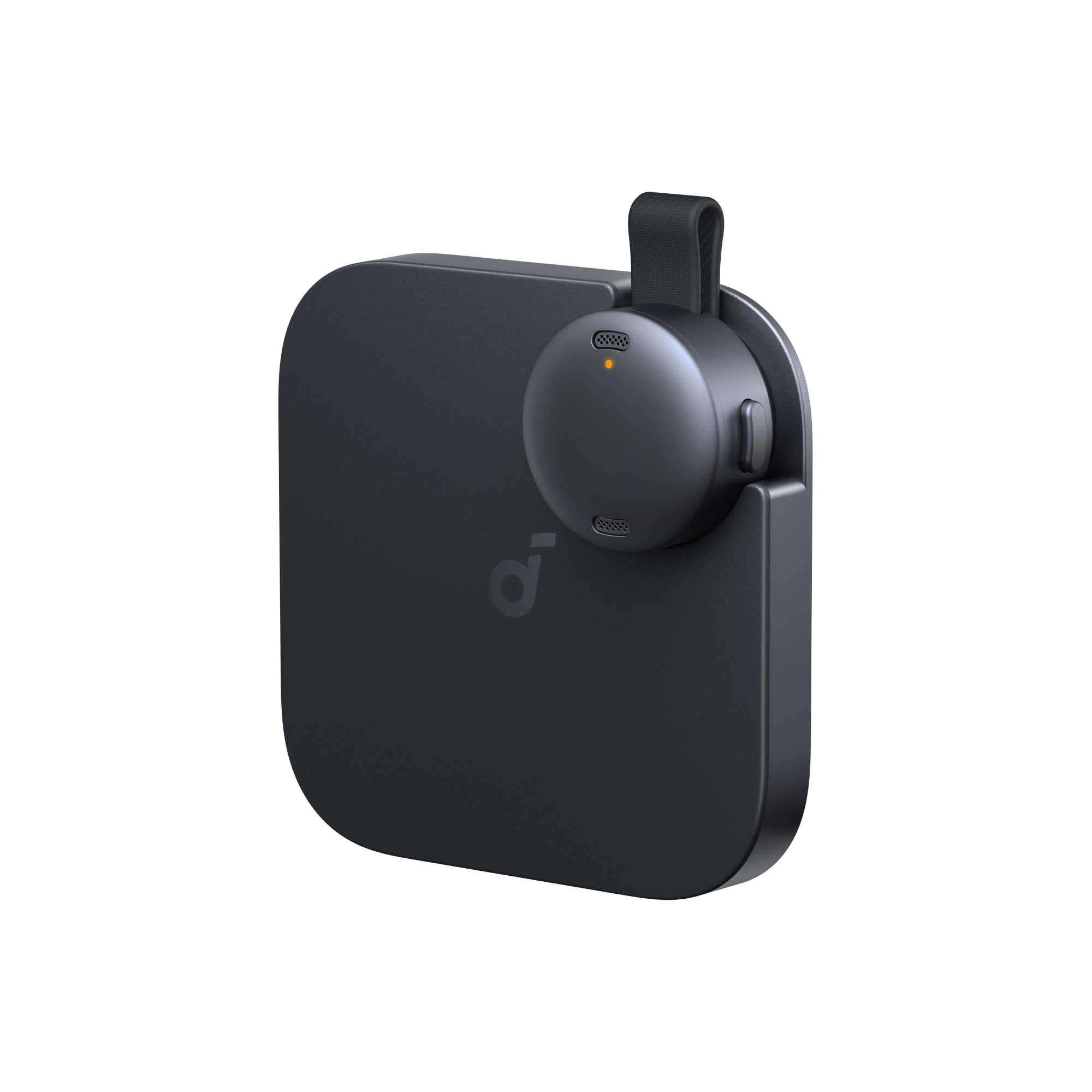 Front. Soundcore - Work, Portable AI Voice Recorder, Note Taker, Transcription, & Summarization, 6-Month Pro at No Charge, 8GB (No Display) - Black.