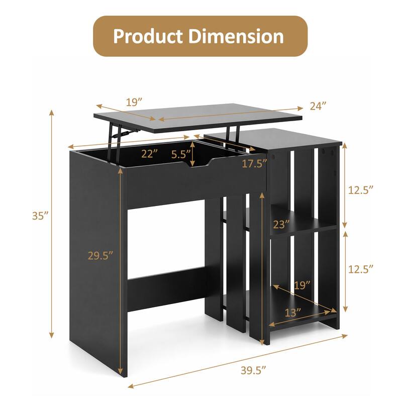 Product Dimension: 19" x 24" x 22" x 5.5" x 17.5" x 12.5" x 35" x 23" x 29.5" x 19" x 12.5" x 13" x 39.5"